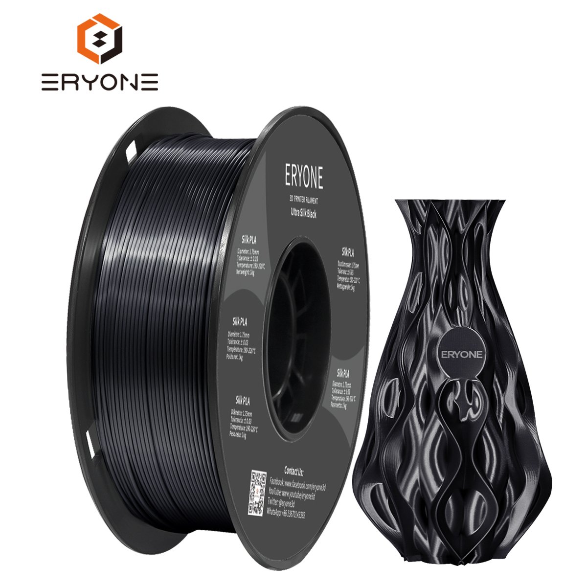 PLA Eryone Carbon Fiber Black